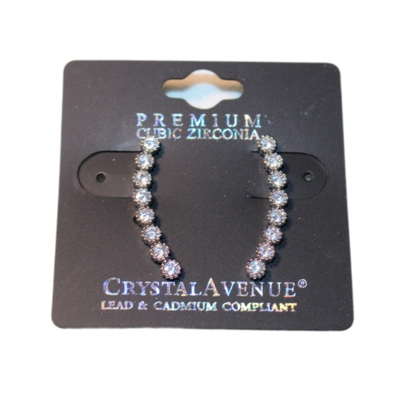 Women's Cubic Zirconia Climbing Earrings - Picture 8 of 16